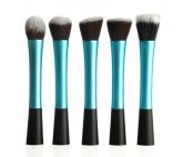 5 pcs Kabuki Powder Foundation Contour Brushes Set Blue