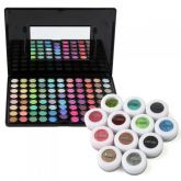 Paleta 88 cores Shimmer+ 12 Pigmentos Minerais CORES SORTID