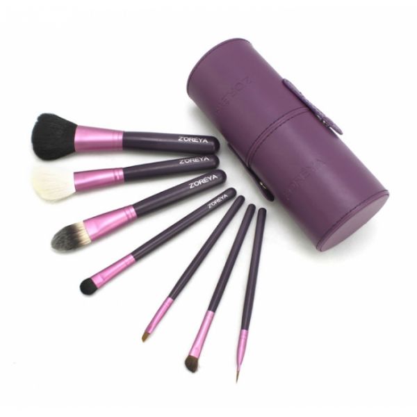 Kit com 07 Pincéis ZOREYA- Purple Roxo (Frete Grátis)