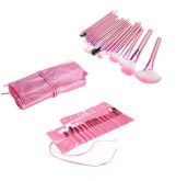 KIT 22 Pincéis Pink EcoPouch Love