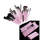 23 pcs Pink Cosmetic Makeup Brush Set