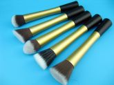 5 pcs Kabuki Powder Foundation Contour Brushes Set Gold