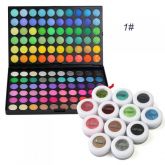 120-Color Eye Shadow Palette #1 Plus 12 FREE Mineral Powder