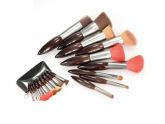 Unique Bright Brown 9 pcs Brushes Set