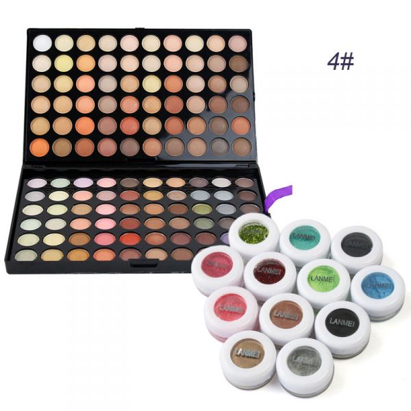 120-Color Eye Shadow Palette #4 Plus 12 FREE Mineral Powder