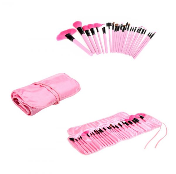 24pcs Makeup Brushes Pink Brushes Set